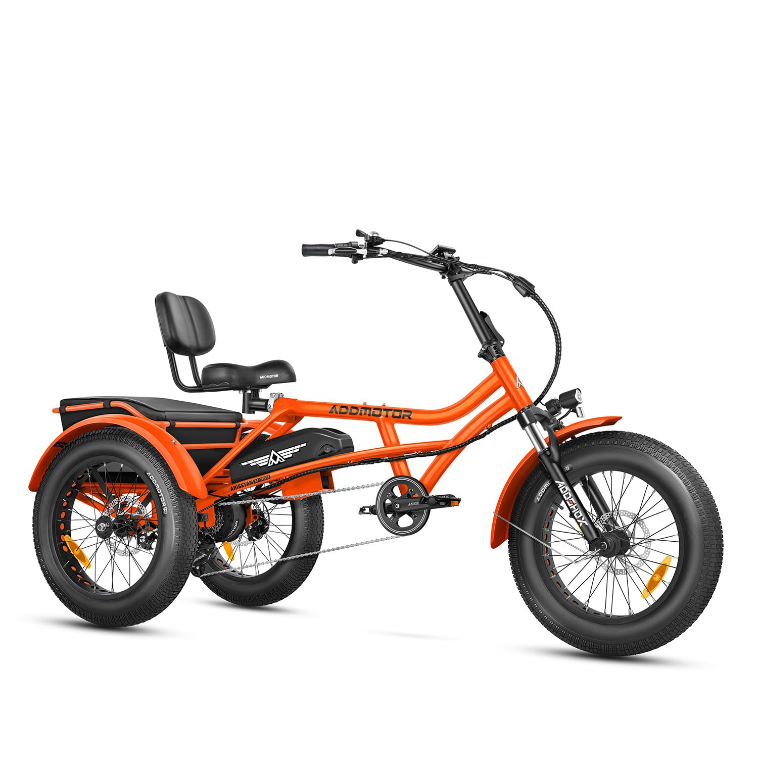 Addmotor Arisetan II M-360 Semi-Recumbent Electric Trike – 750W Motor, 48V 20Ah Samsung Battery, Differential Drive, Up to 85 Mile Range