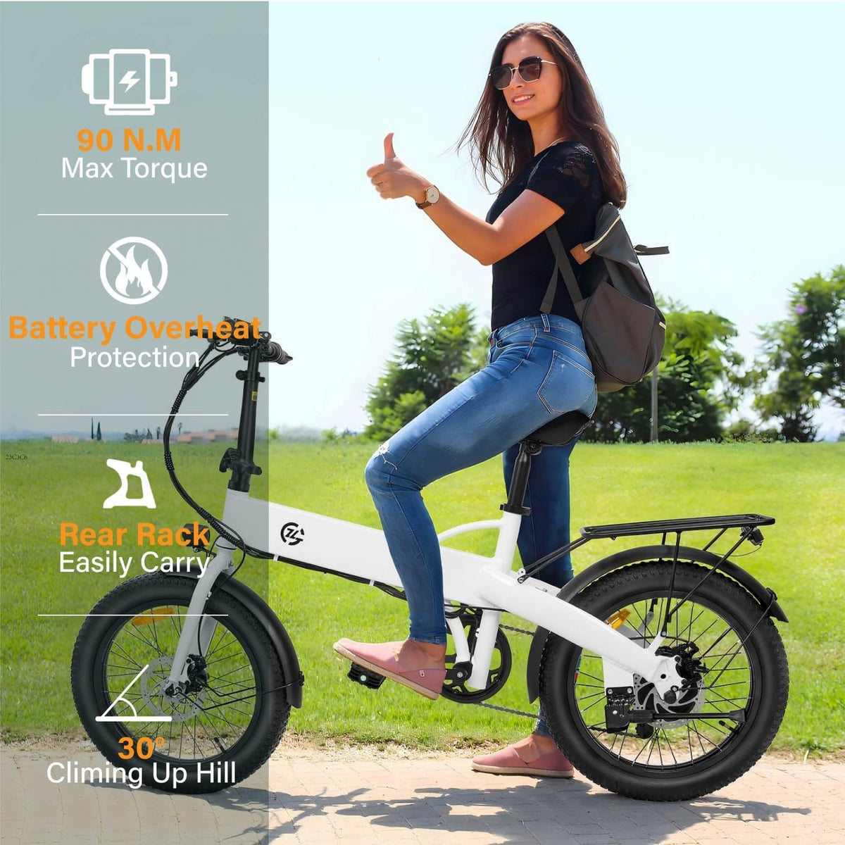 LURNYX Foldable Electric Bike 500W – Commuter E-Bike Canada