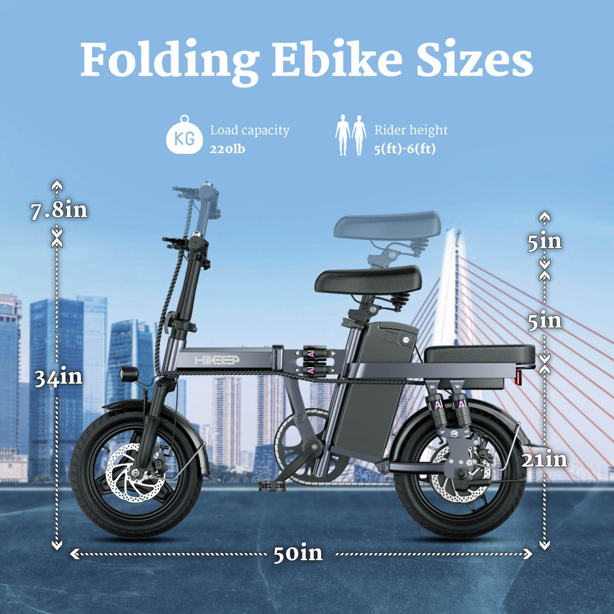 HiKeep D1 Folding Electric Bike 500W – Canada
