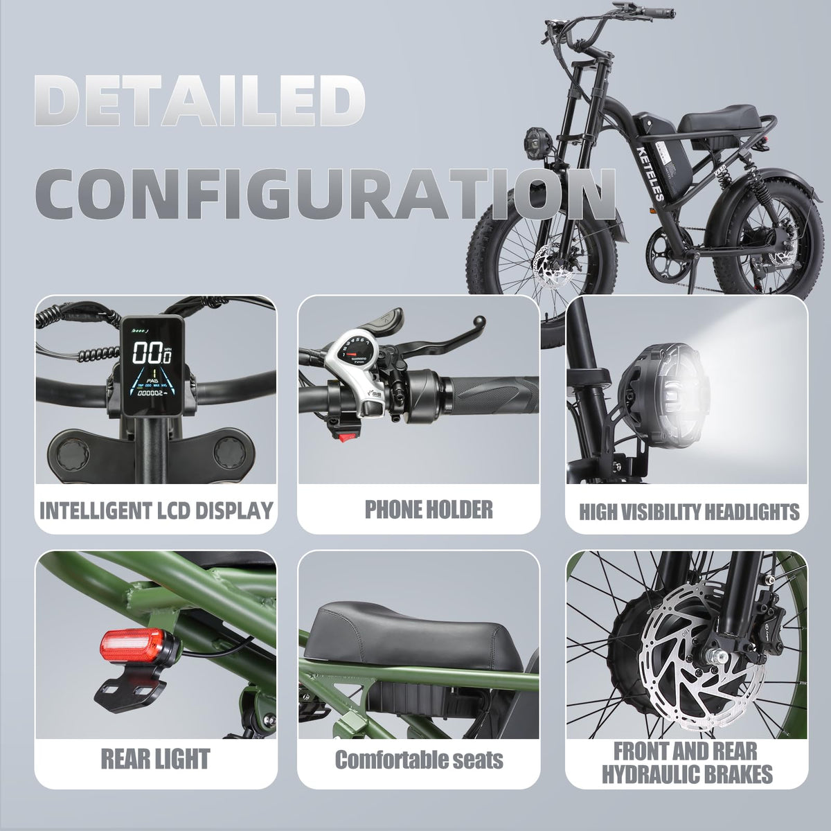 EVGUPRIDER Peak 2000W Fat Tire Electric Bike Canada