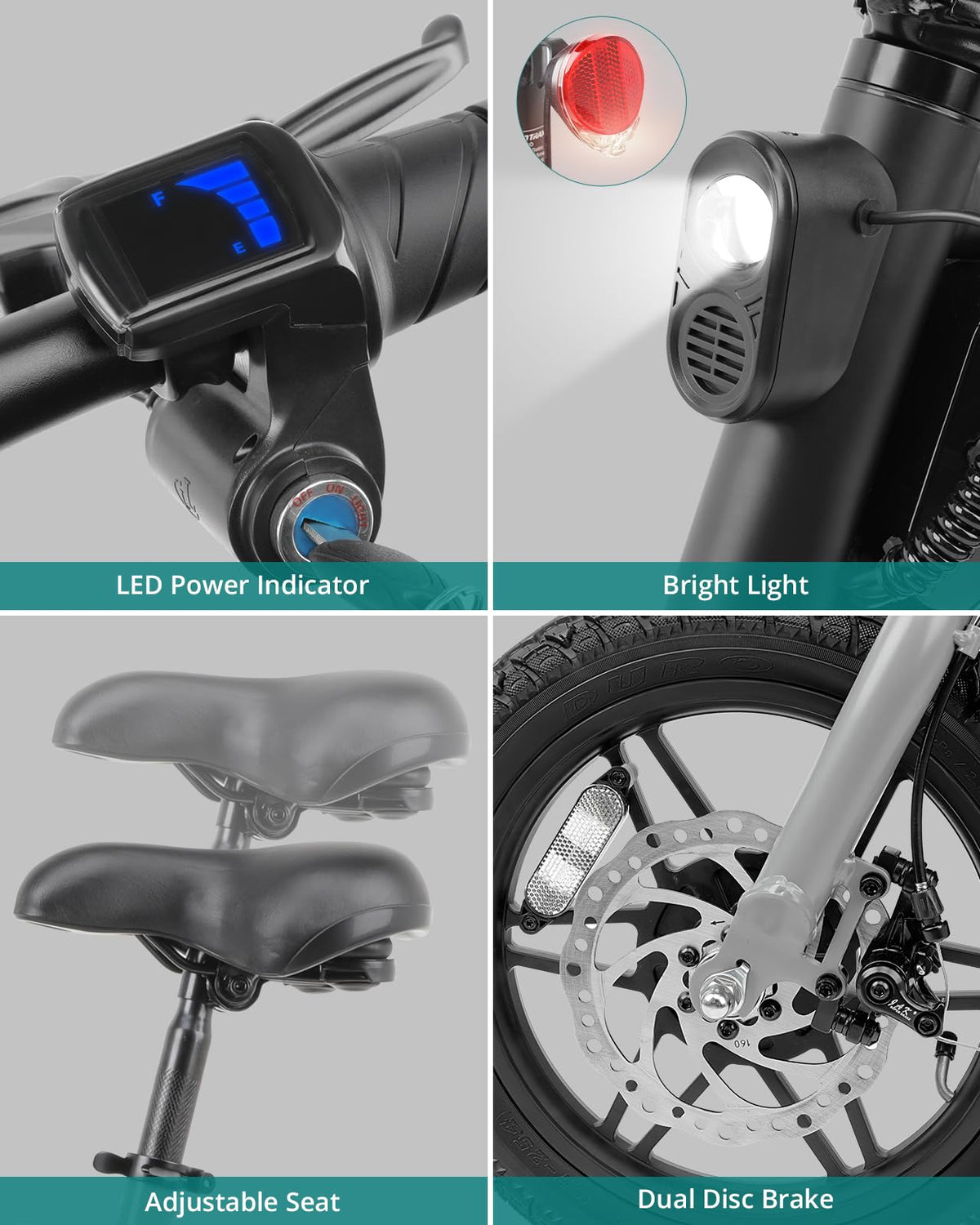 Gotrax NANO Electric Bike – Compact Foldable E-Bike for Commuting &amp; City Travel | 15.5 Miles Range | Canada