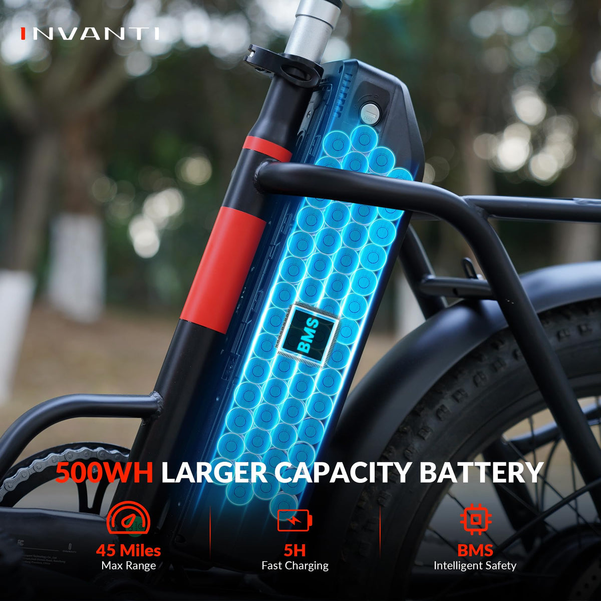 INVANTI EB11 Bicicleta eléctrica plegable de ruedas anchas Canadá