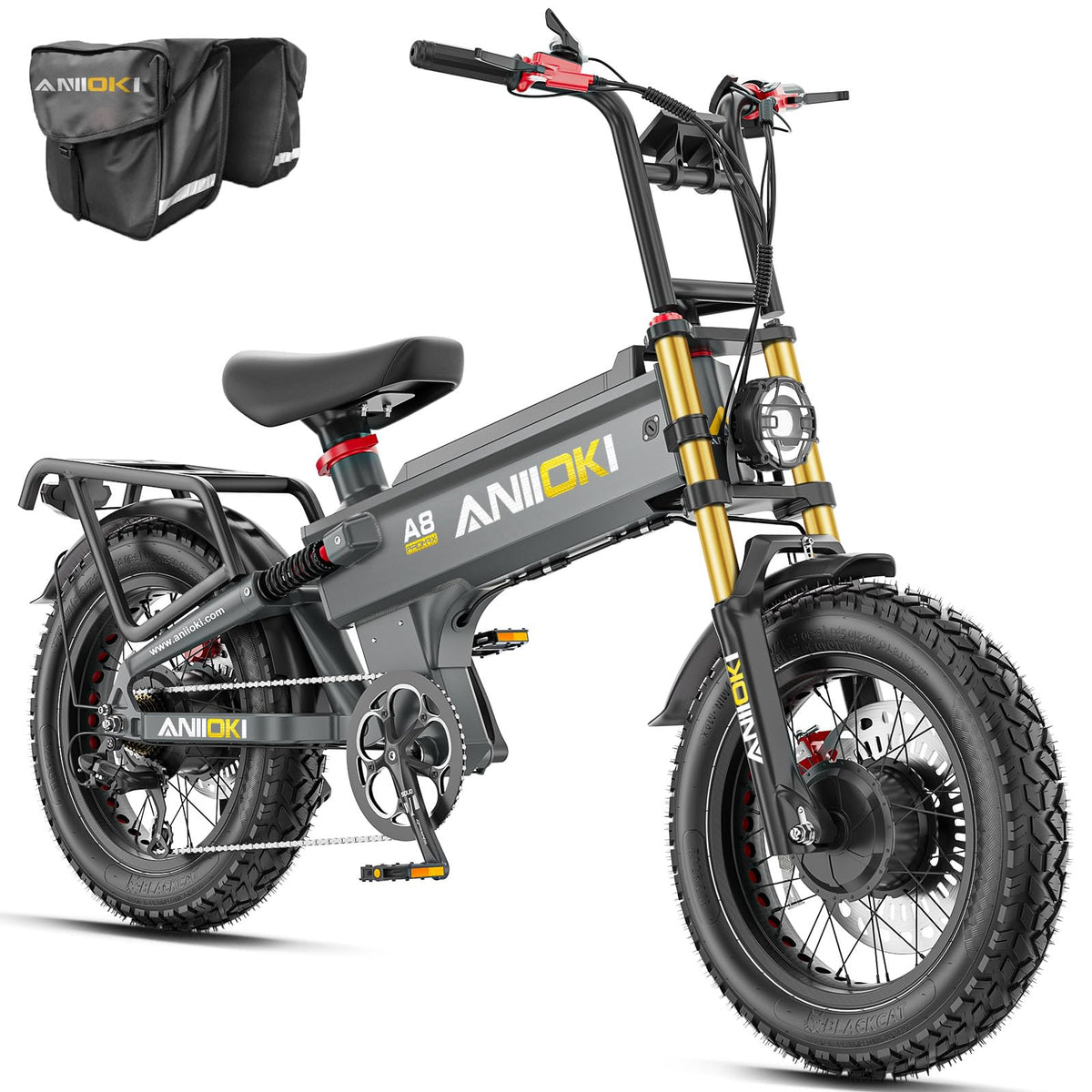 Aniioki A8 Pro Max Electric Bike (52V 70Ah, up to 150 km Range) Canada