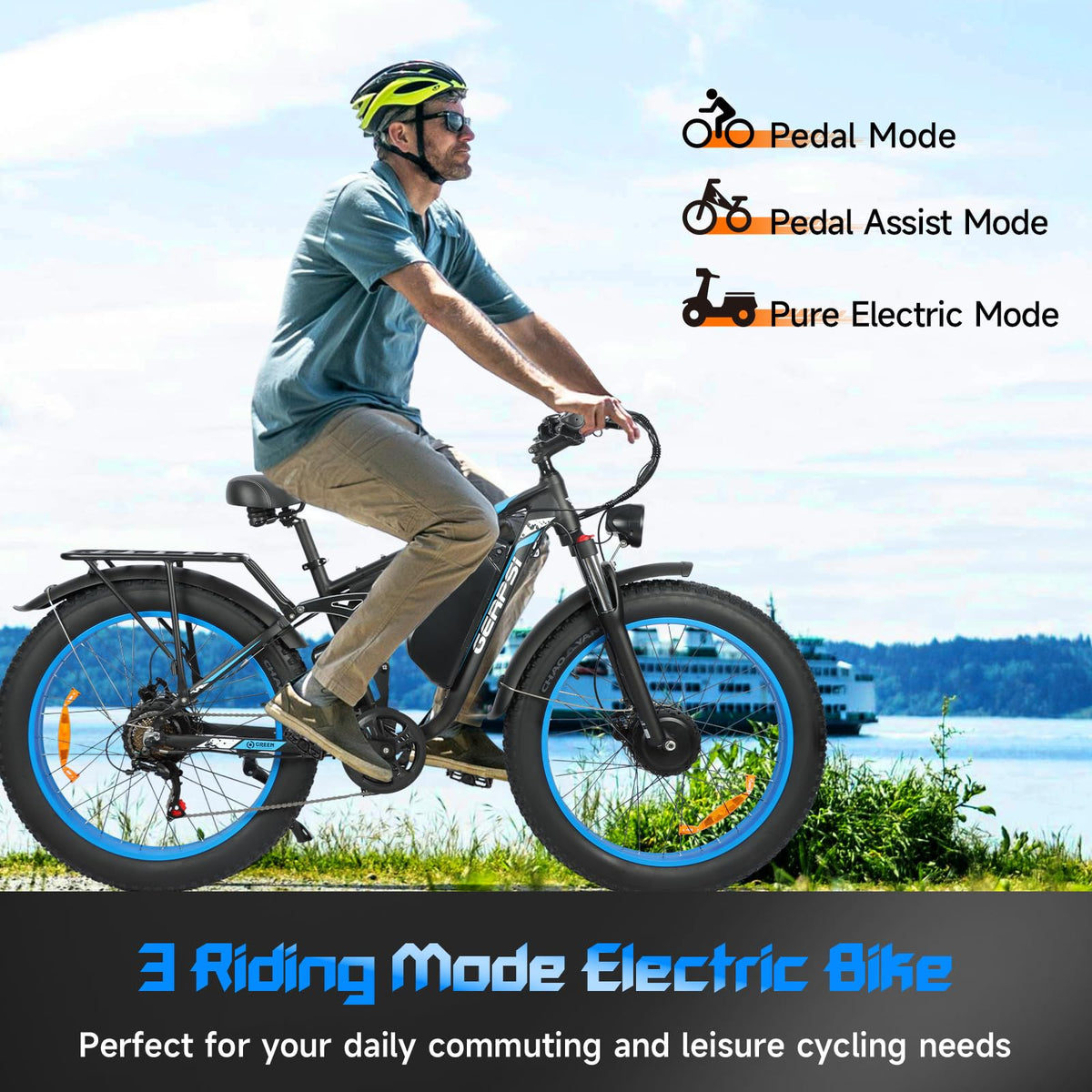 GERPSI Peak 5000W Electric Mountain Bike | All-Terrain, Fat Tire E-Bike for Canadian Riders