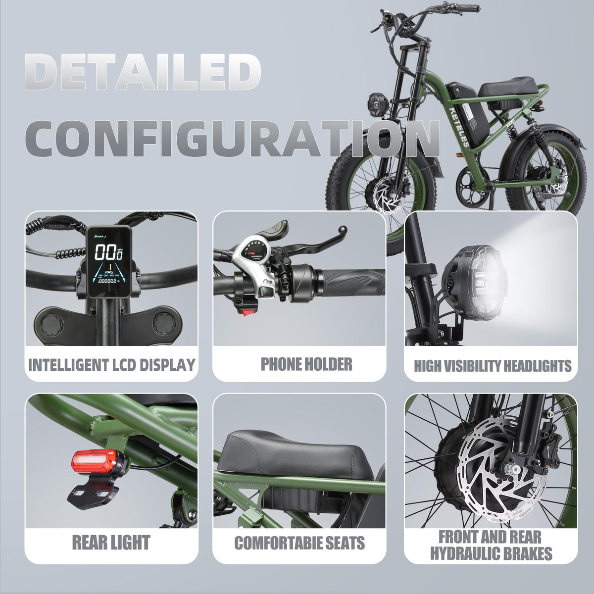 EVGUPRIDER 48V 23Ah Fat Tire Electric Bike Canada