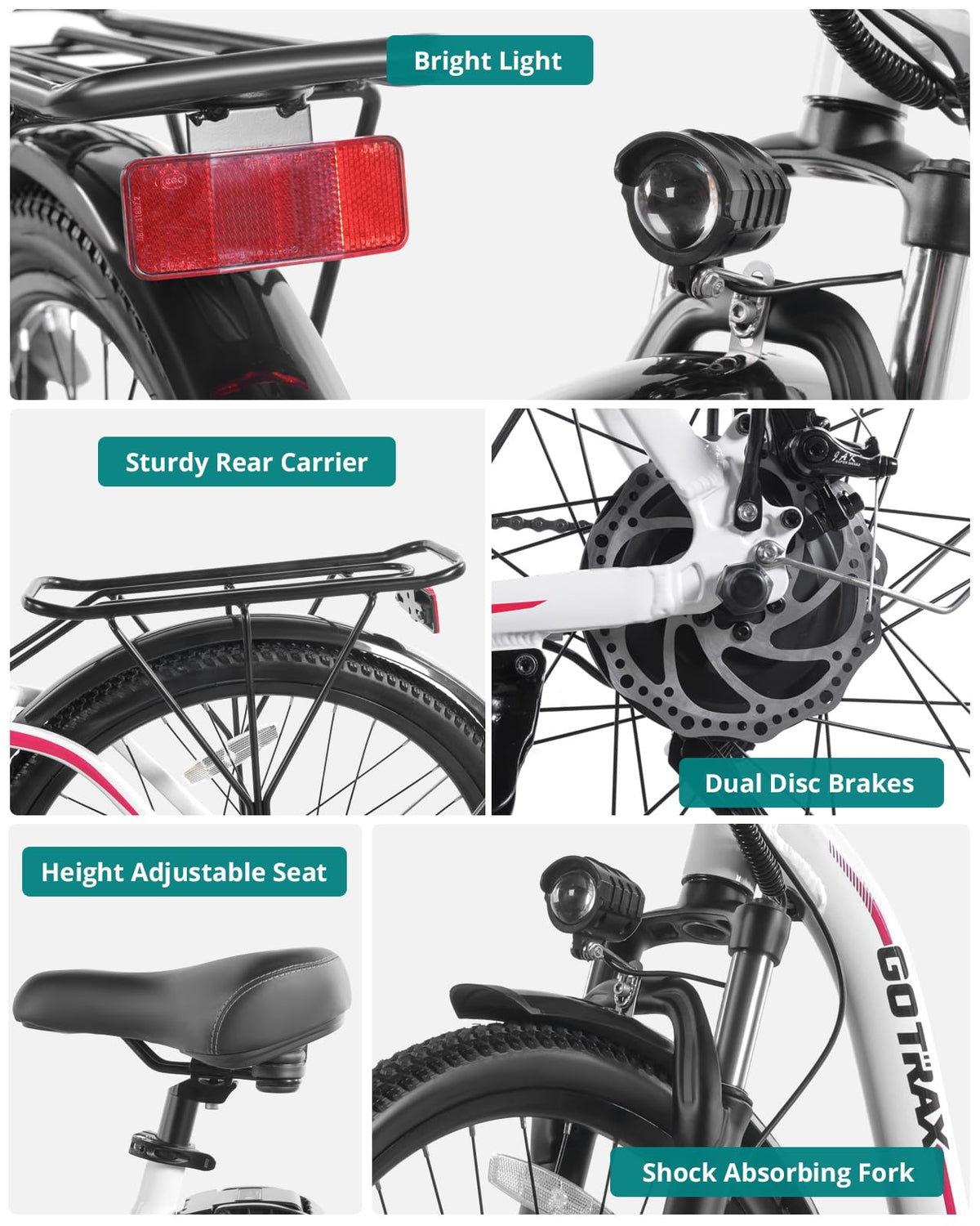 Gotrax EBE6 Electric Bike – 500W Commuter E-Bike with 80 km Range (Canada)