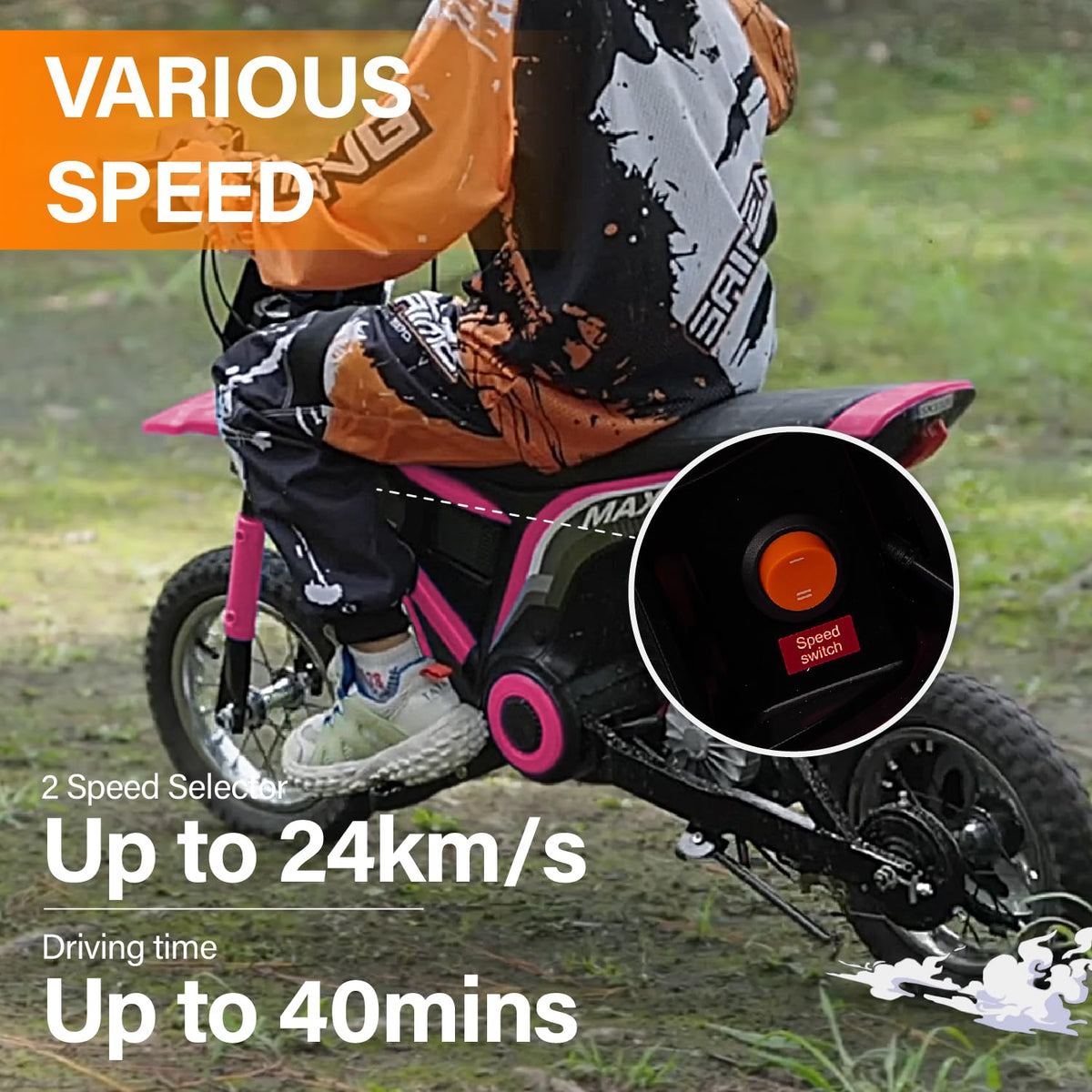 Voltz Toys Kids Electric Dirt Bike 24V 350W Canada