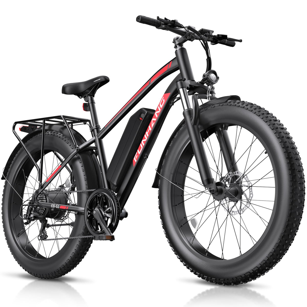 Funhang EB-S1 Electric Fat Tire Bike – 1000W Motor, 60 Mile Range, All-Terrain, Built for Canadian Winters
