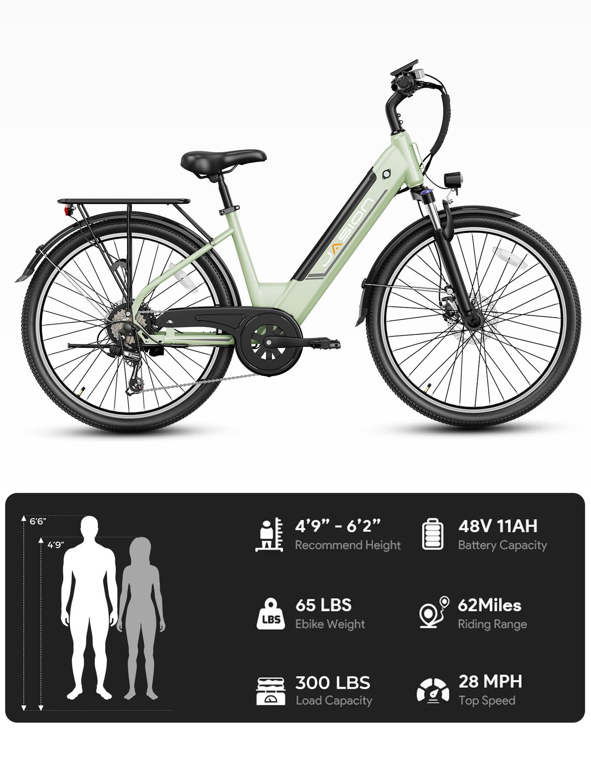 Jasion Roamer ST E-Bike Canada - Power Your Ride!