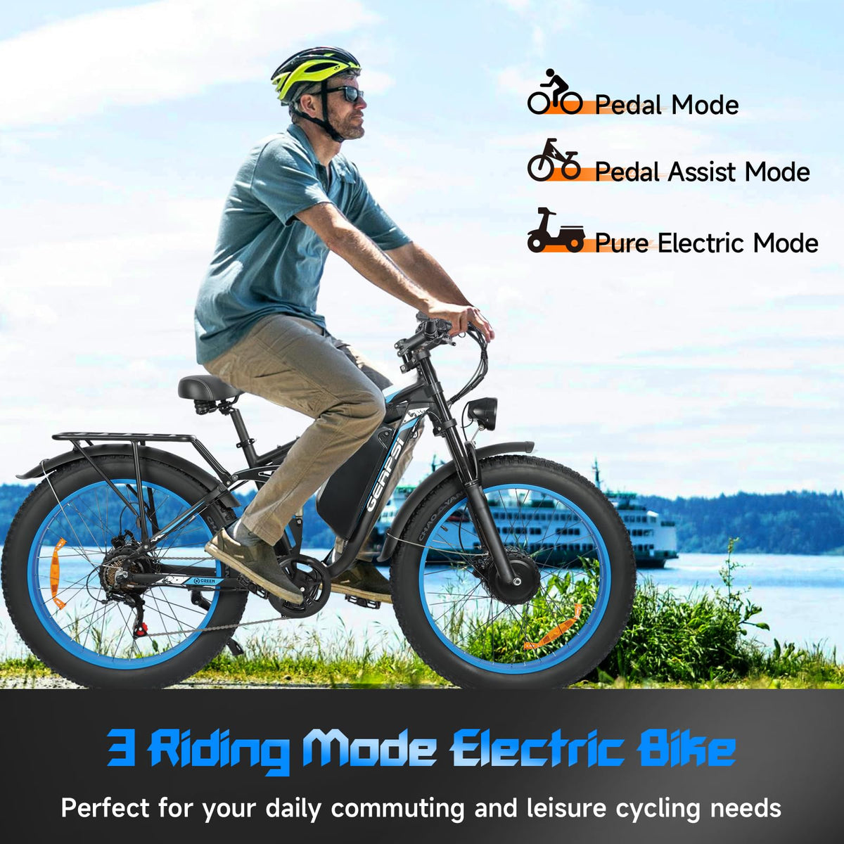 GERPSI Peak 5000W Electric Mountain Bike | All-Terrain, Fat Tire E-Bike for Canadian Riders
