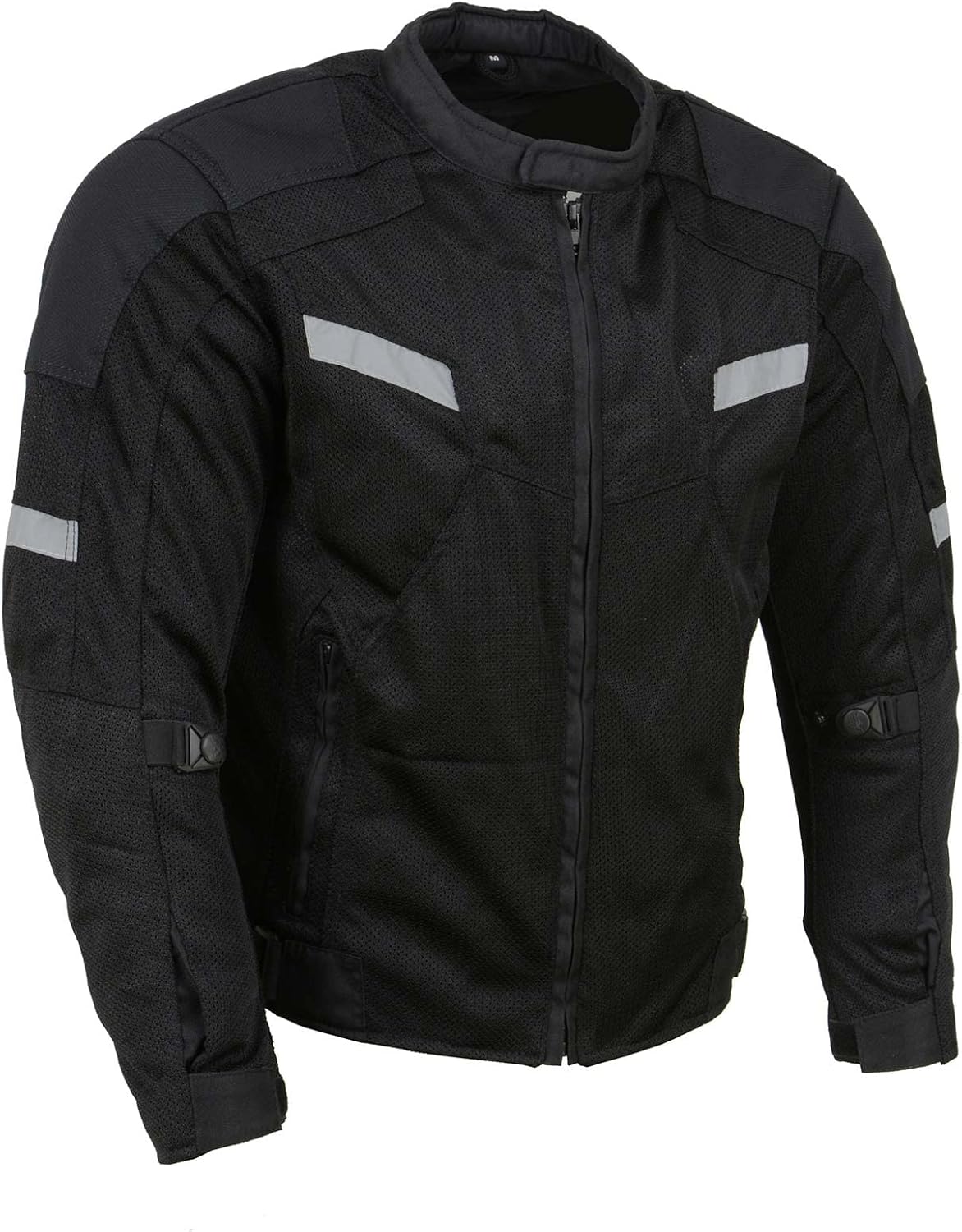 Milwaukee Leather MPM1792 Men’s Black CE Armored Textile Motorcycle Jacket (All-Season Riding Jacket)