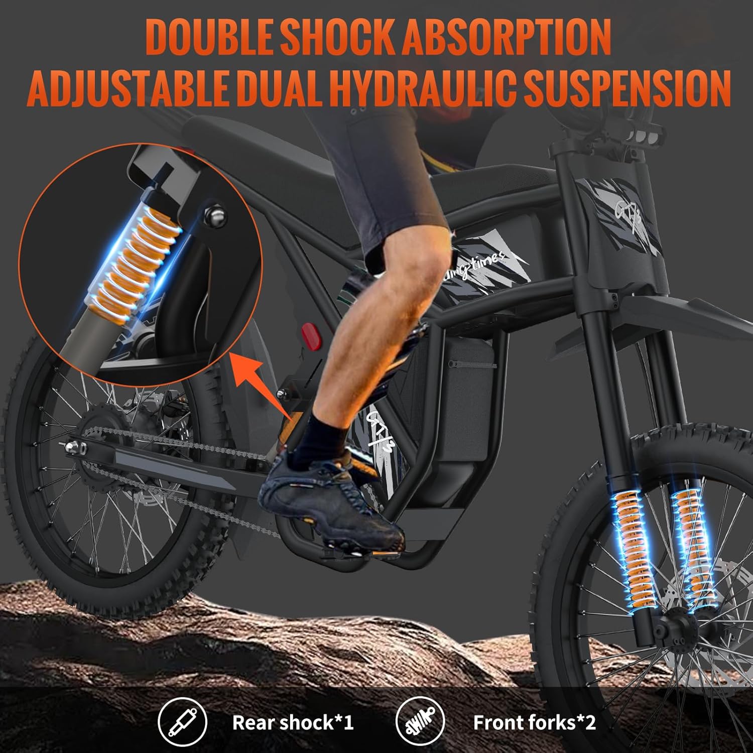 Bootime Electric Bike 2500W Model X - Off-Road Fat Tire Canada