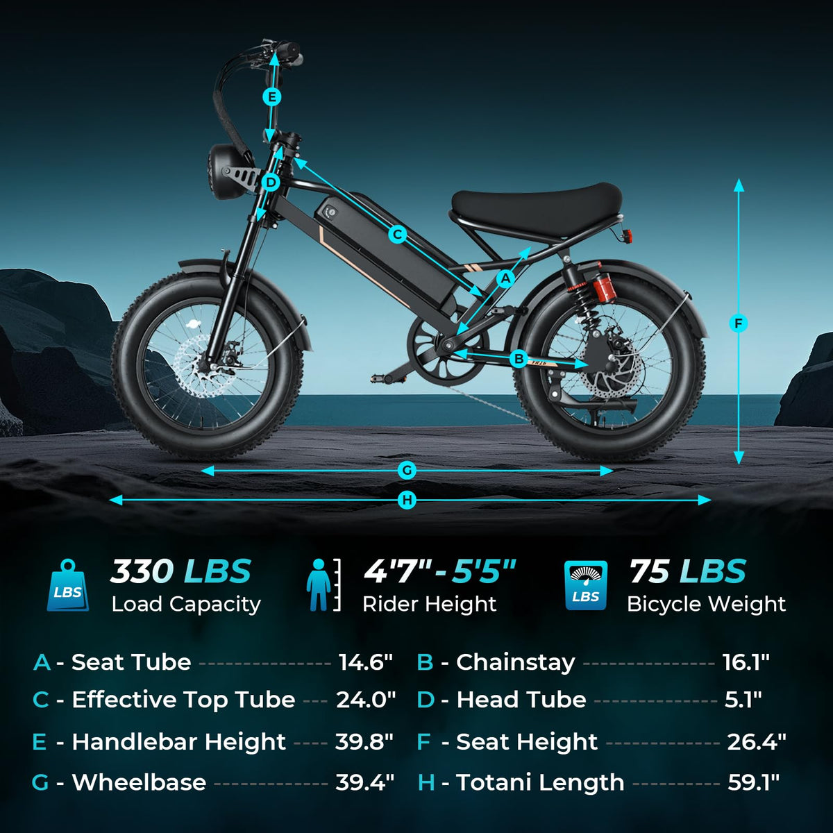 Jasion YR20 Fat Tire E-Bike - Best in Canada