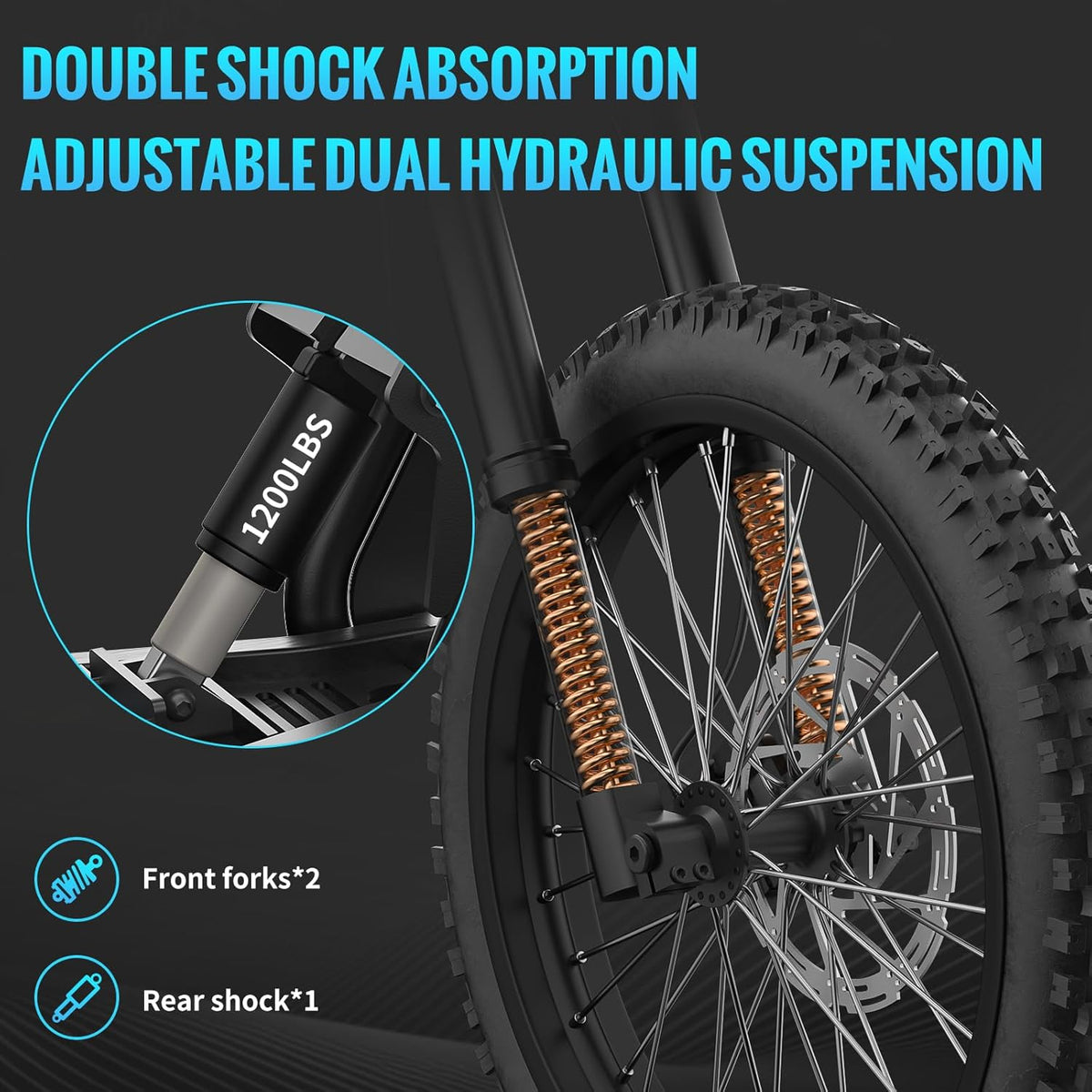 Bootime GT73 Electric Dirt Bike – Dual Battery 2400W Peak, Canada Edition