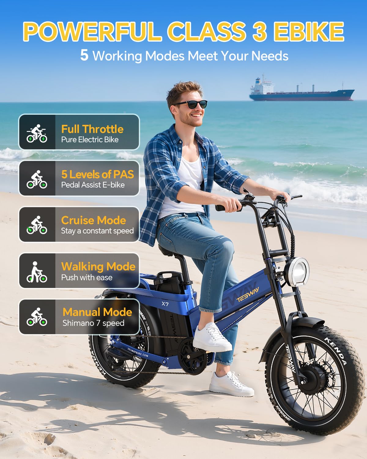 TESWAY X7 AWD Dual-Motor E-Bike | Canada