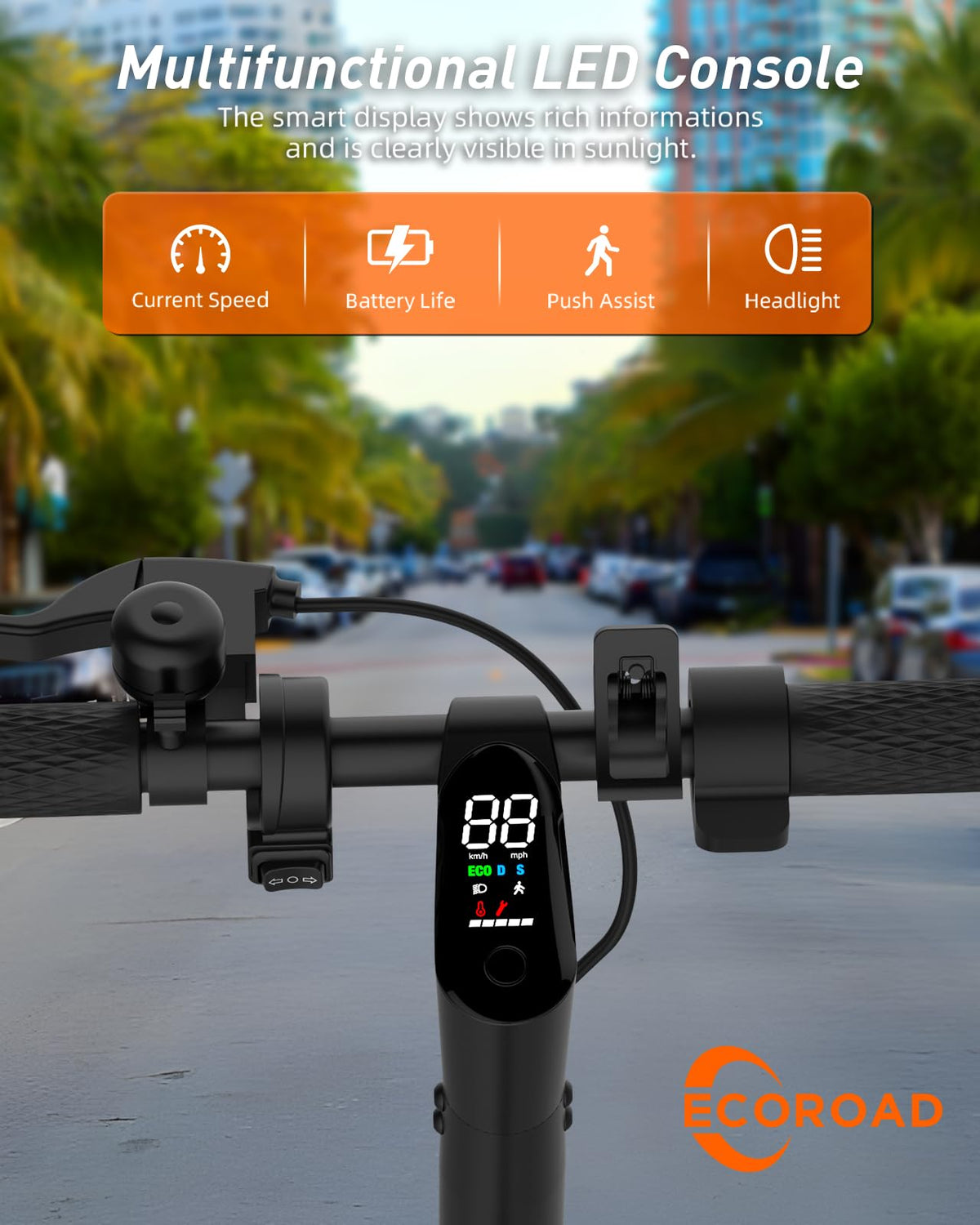 ECOROAD EC6 Electric Scooter 400W – Foldable Commuter Canada