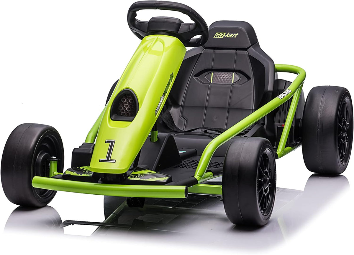 VoltzToys pink electric drift go-kart Canada private-property ride