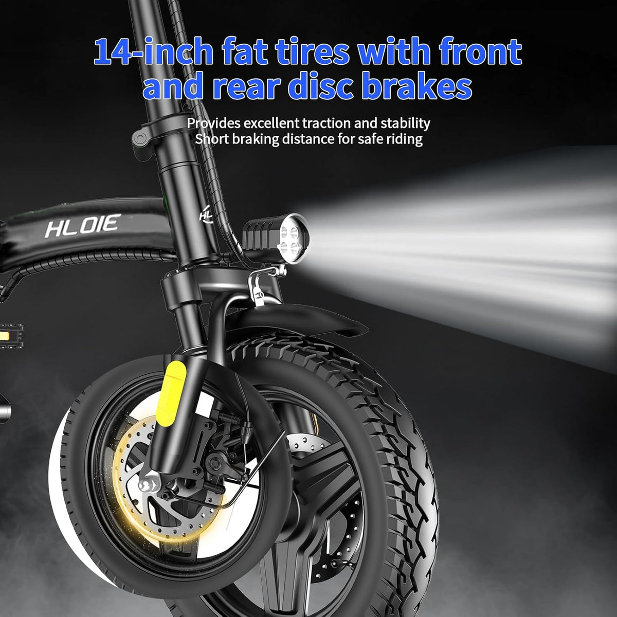 HLOIE Folding Electric Bike – 48 V 12 Ah Commuter E-Bike for Canada