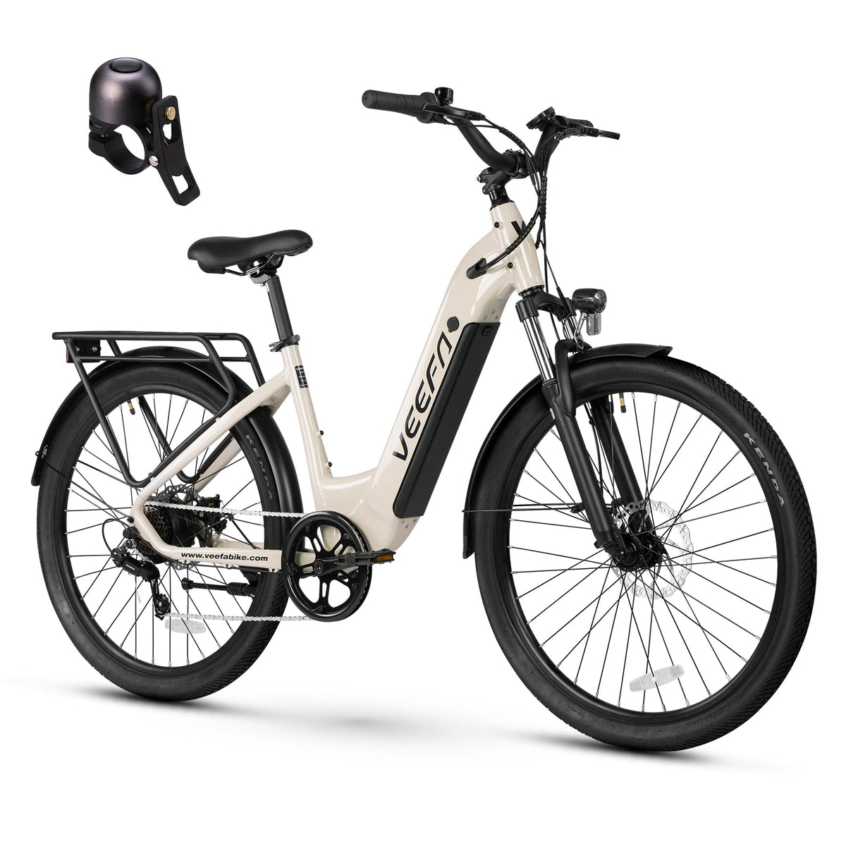 VEEFA Electric Bike for Adults 27.5” Ebike 32-38kmh Peak 1000W Motor E-Bike 128 KM Max Range by 48V Built-in Removable Battery, 5 Pedal-Assist Levels, UL 2849 Certified E Bike for Commuting