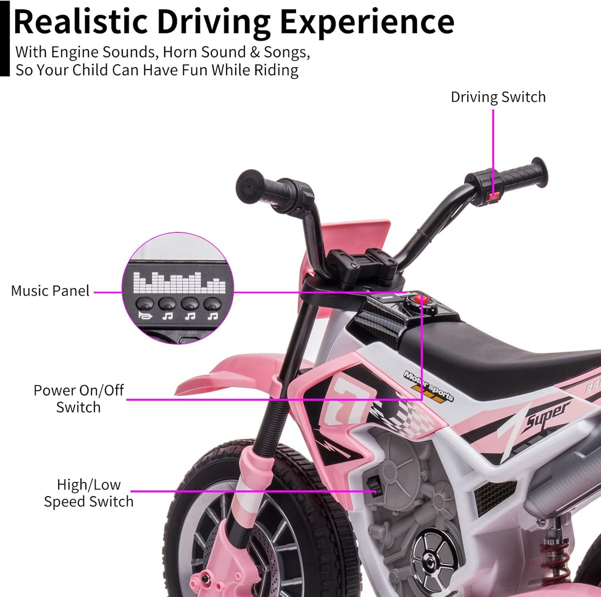 AOKOY 12V Kids Electric Dirt Bike – Canada Fun