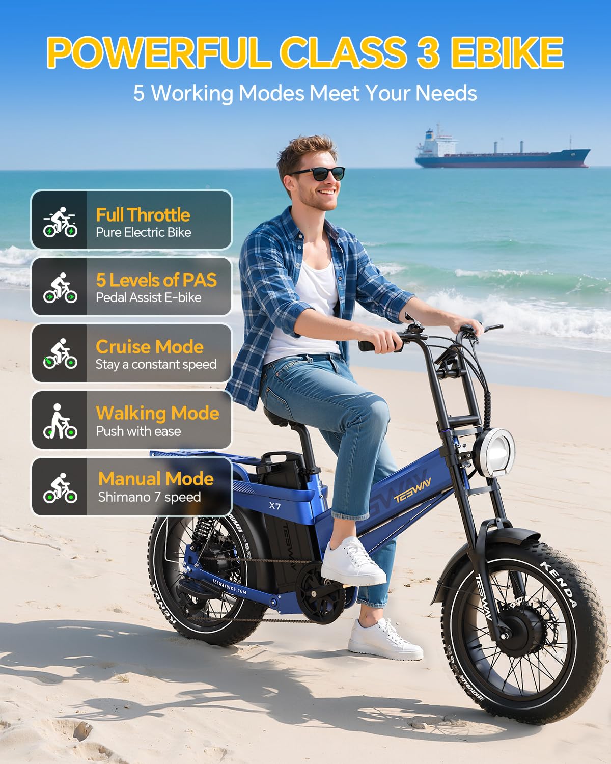 TESWAY X7 AWD Dual-Motor E-Bike | Canada