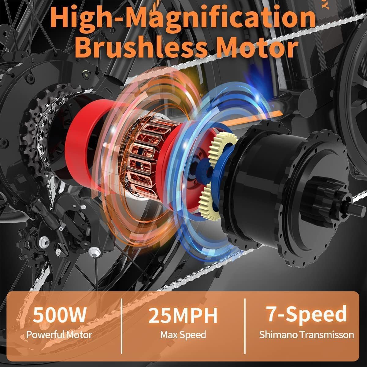 Aostirmotor Folding Electric Bike 750W 48V Fat Tire E-Bike Canada