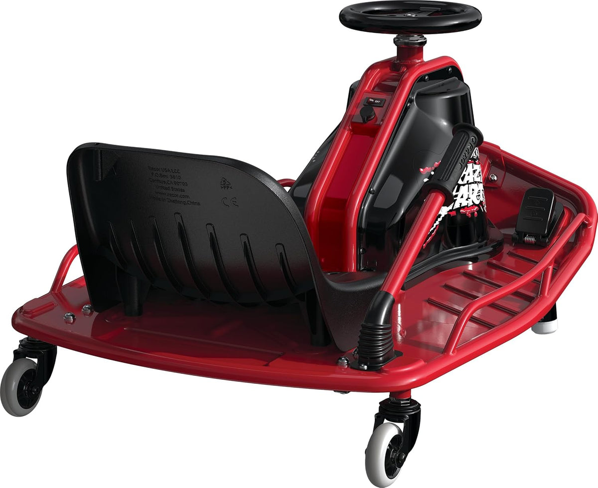 Razor Crazy Cart black red driveway action view Canada