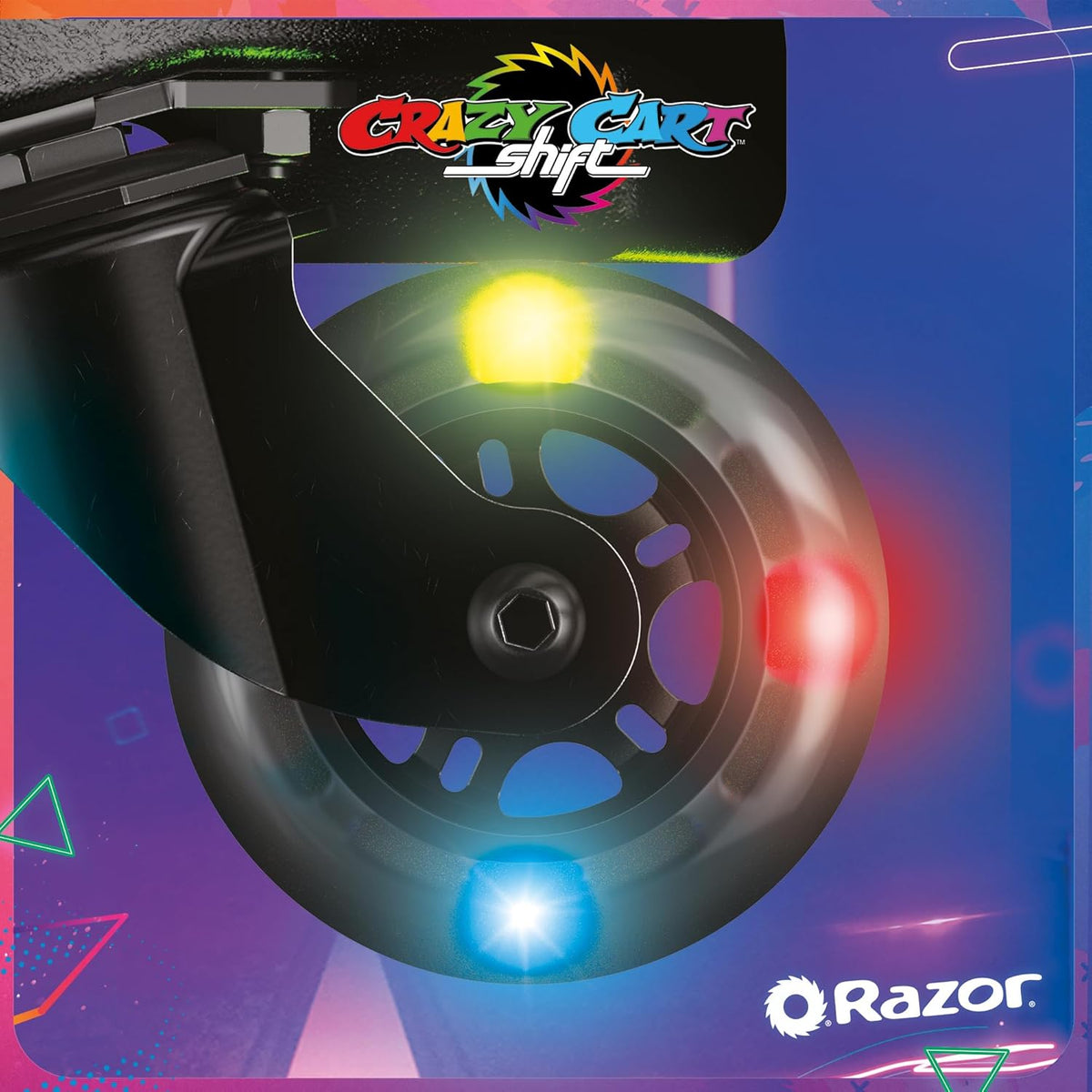 Razor Crazy Cart Shift Lightshow kids drift kart Canada product view