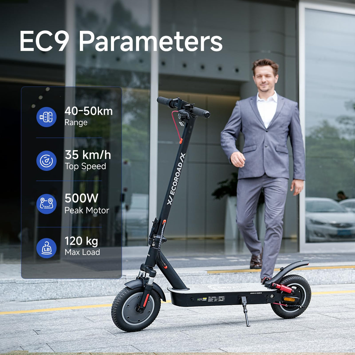 ECOROAD EC6 Electric Scooter 400W – Foldable Commuter Canada