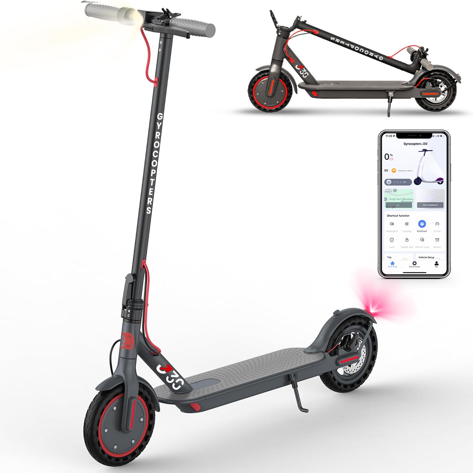 Gyrocopters J30 Electric Scooter – Foldable Commuter Ride Canada