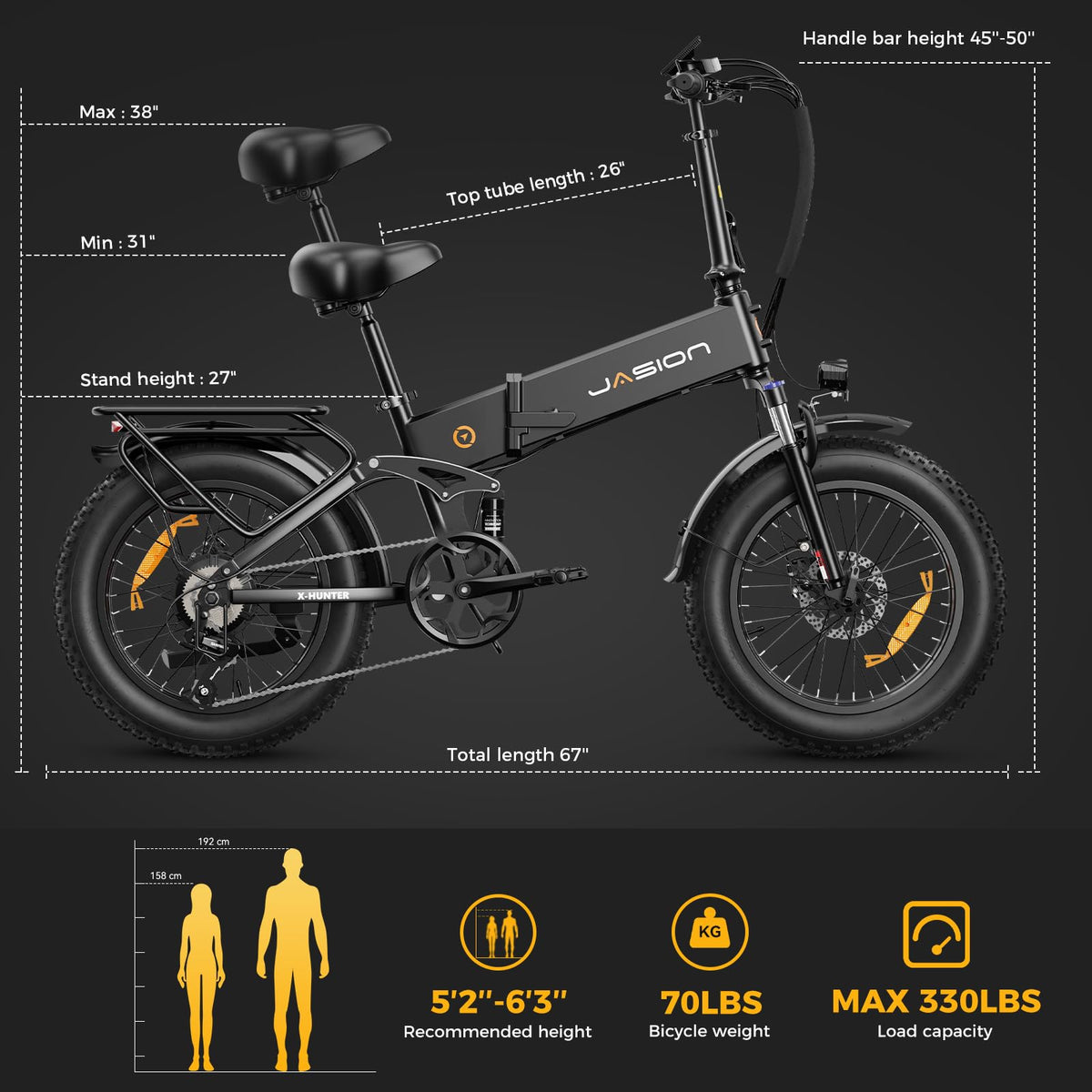 Jasion X-Hunter Fat Tire Ebike - Canada’s Top Choice
