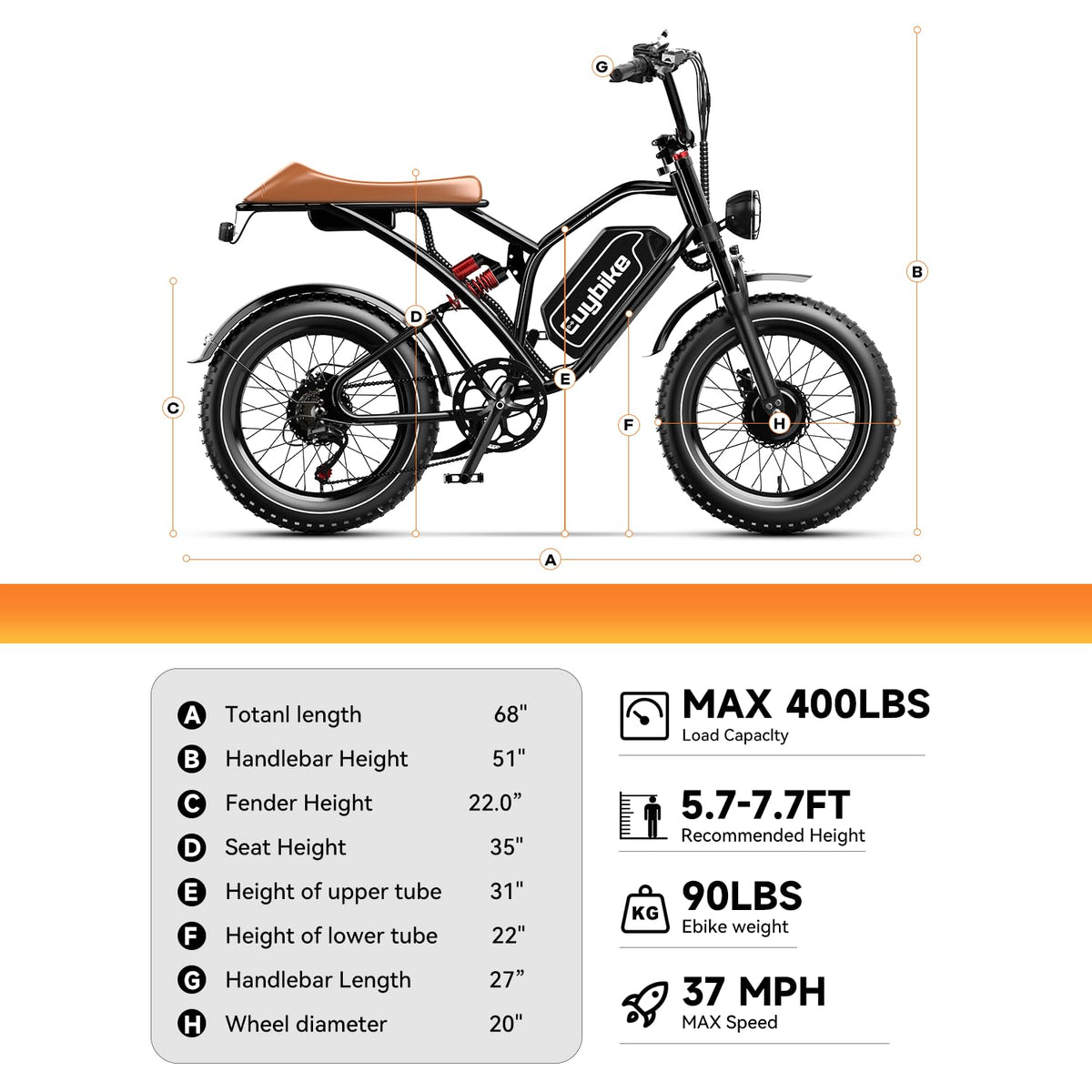 EUYBIKE S4 Dual Motor Fat Tire Electric Bike Canada