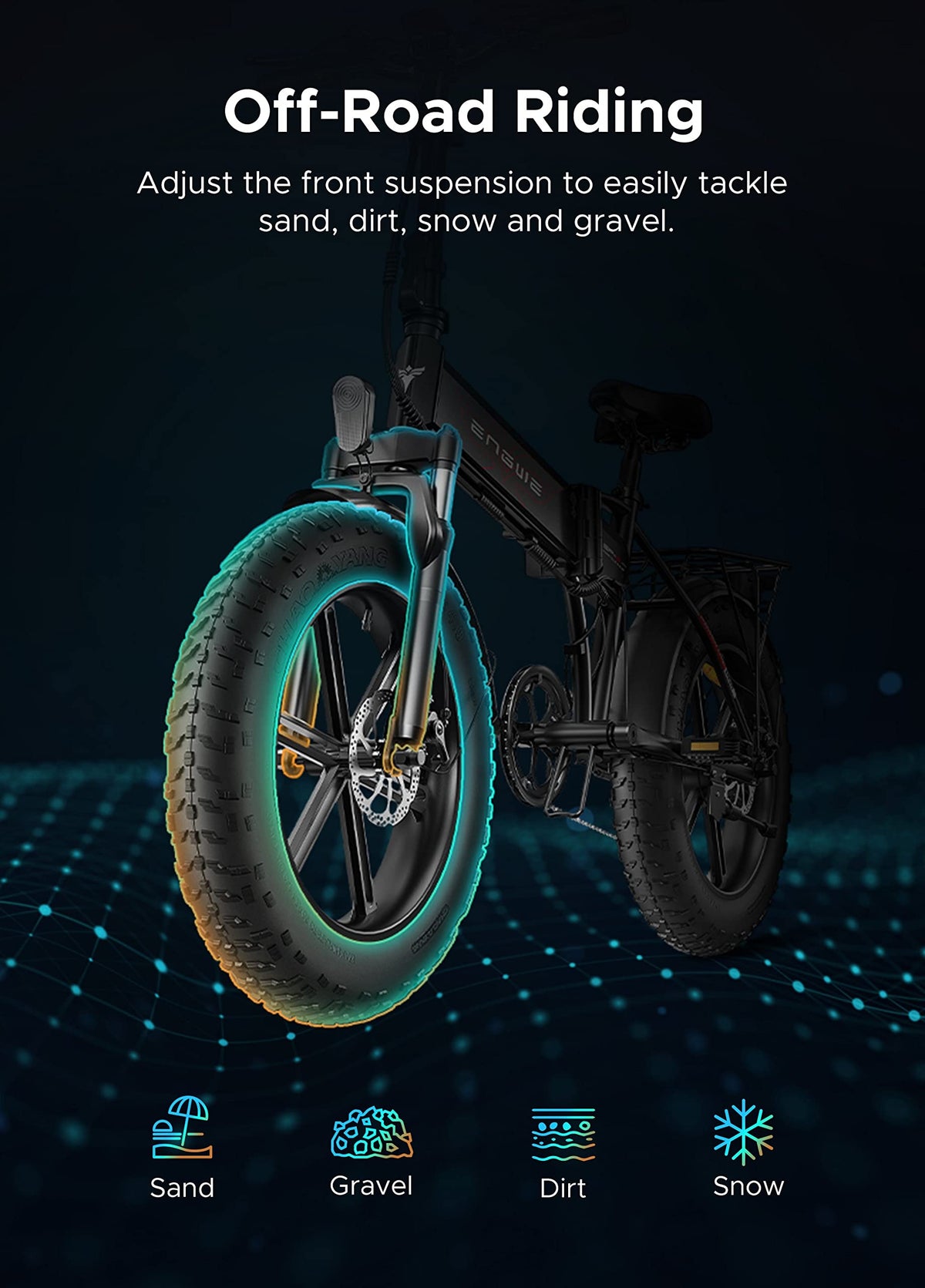 ENGWE EP-2 Pro Folding Electric Bike | 750W Motor | 48V 13Ah | Fat Tire | Canada