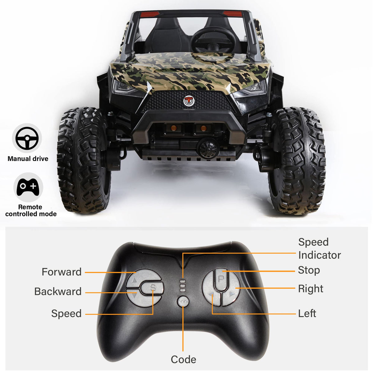 Voltz 24V Off-Road Ride-On Car for Kids Canada