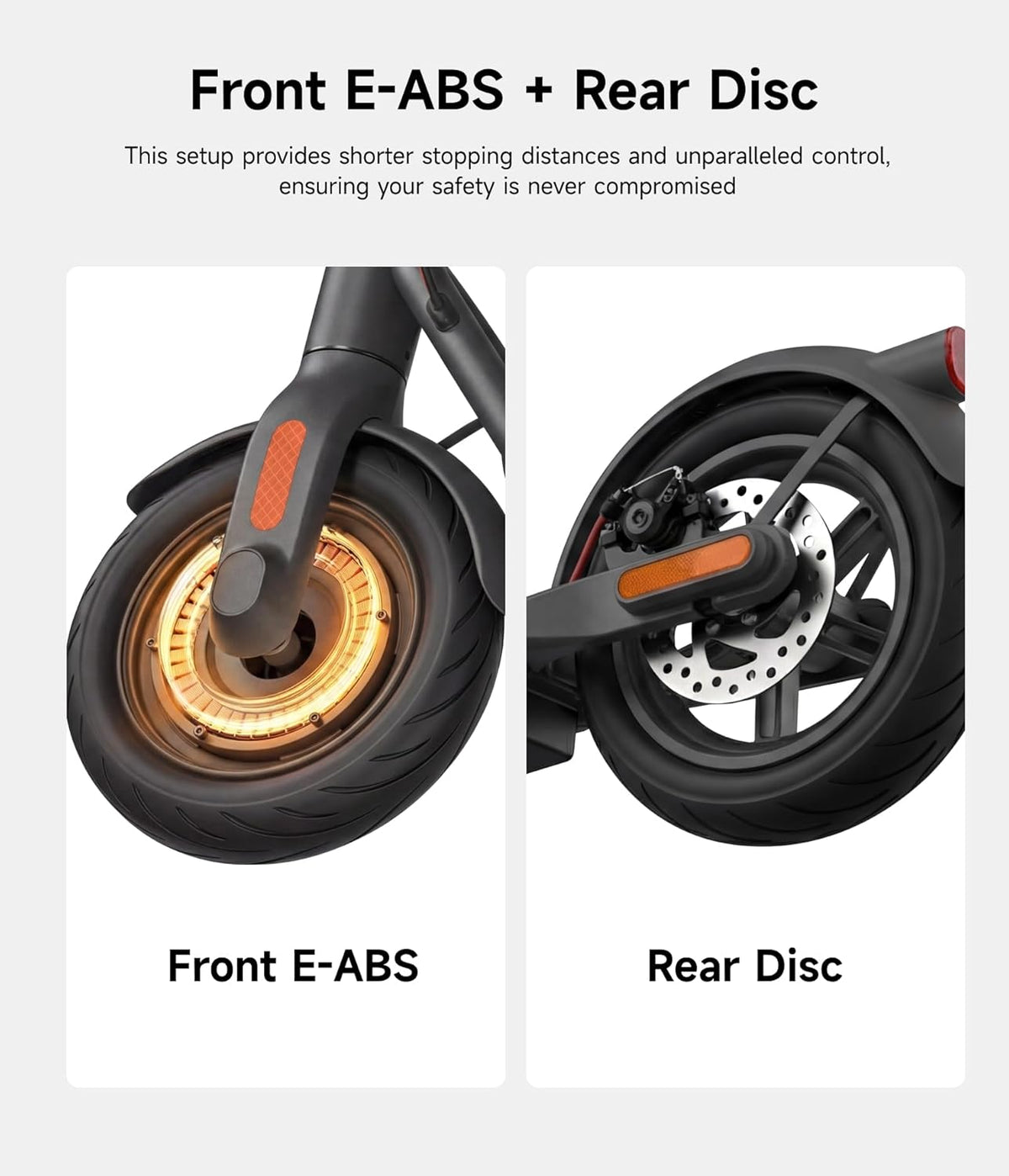 NAVEE V50 electric scooter folding detail Canada