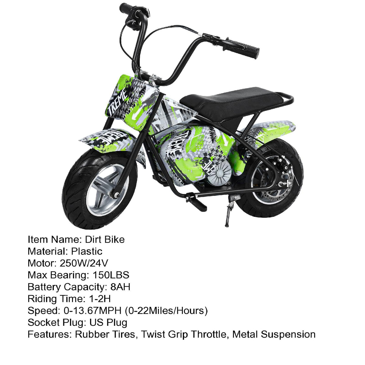 HEVIRGO 250W Kids Electric Dirt Bike Canada