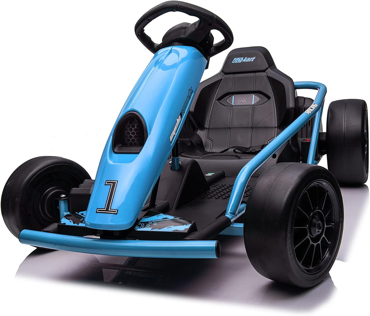 VoltzToys pink kids drift go-kart Canada product angle