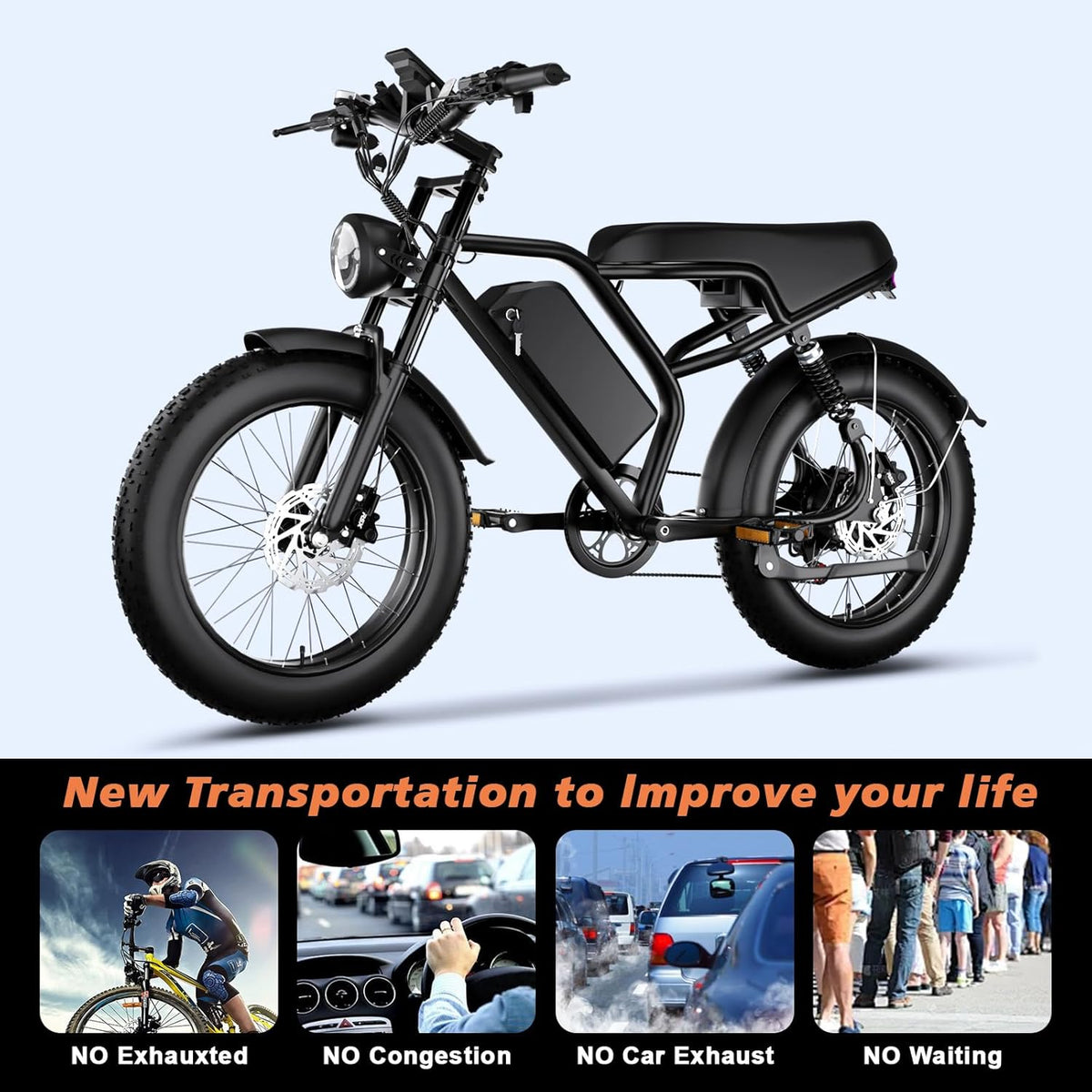 Bluvall S20 Electric Bike – Fat Tire E-Bike Canada