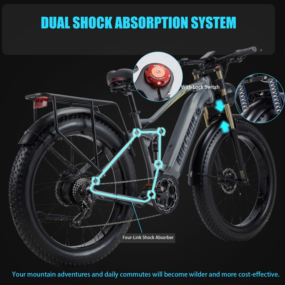 BIGUODIR 2000W Dual Motor Fat Tire E-Bike Canada