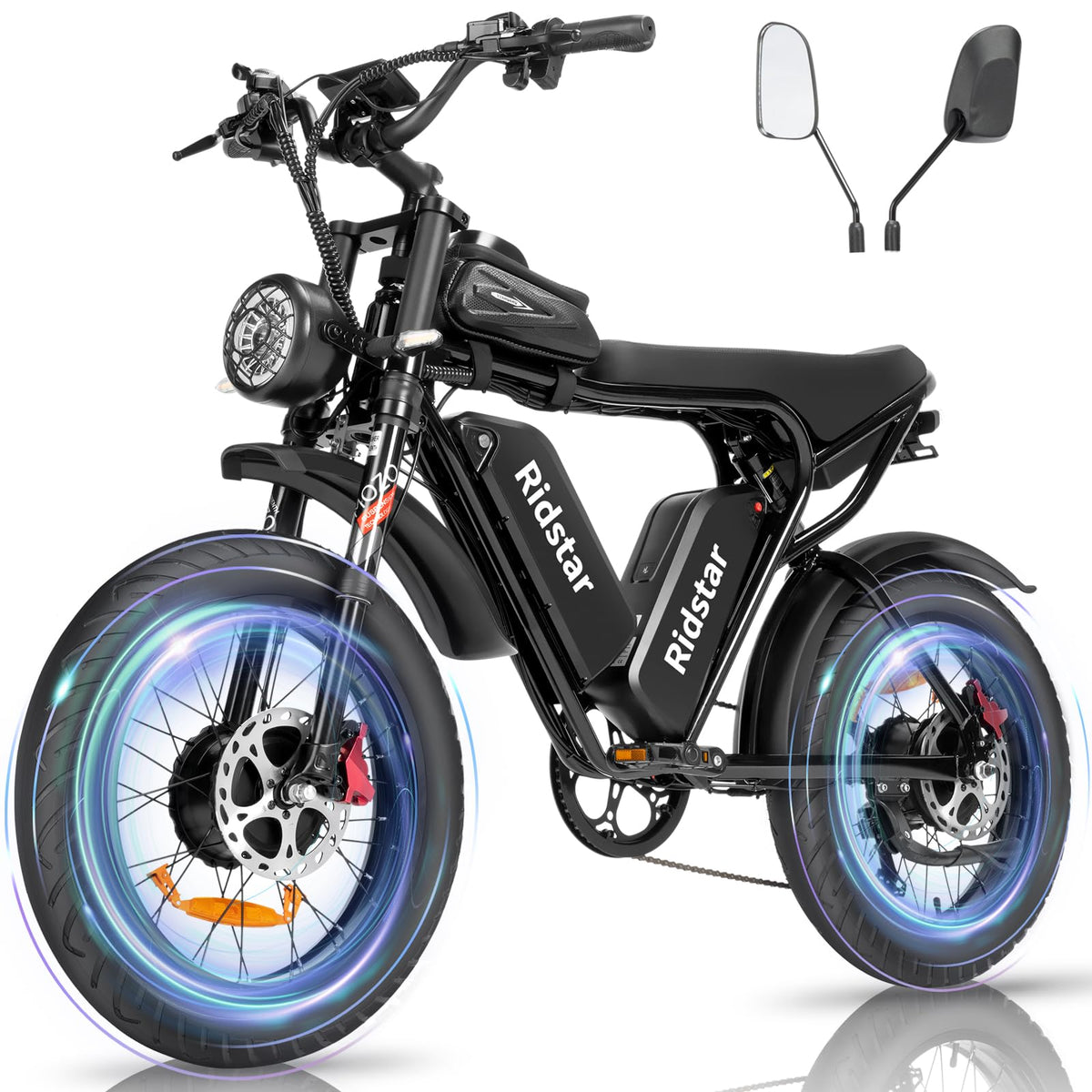 Bopzin 1000W Fat Tire Electric Bike – Motorcycle Style E-Bike Canada