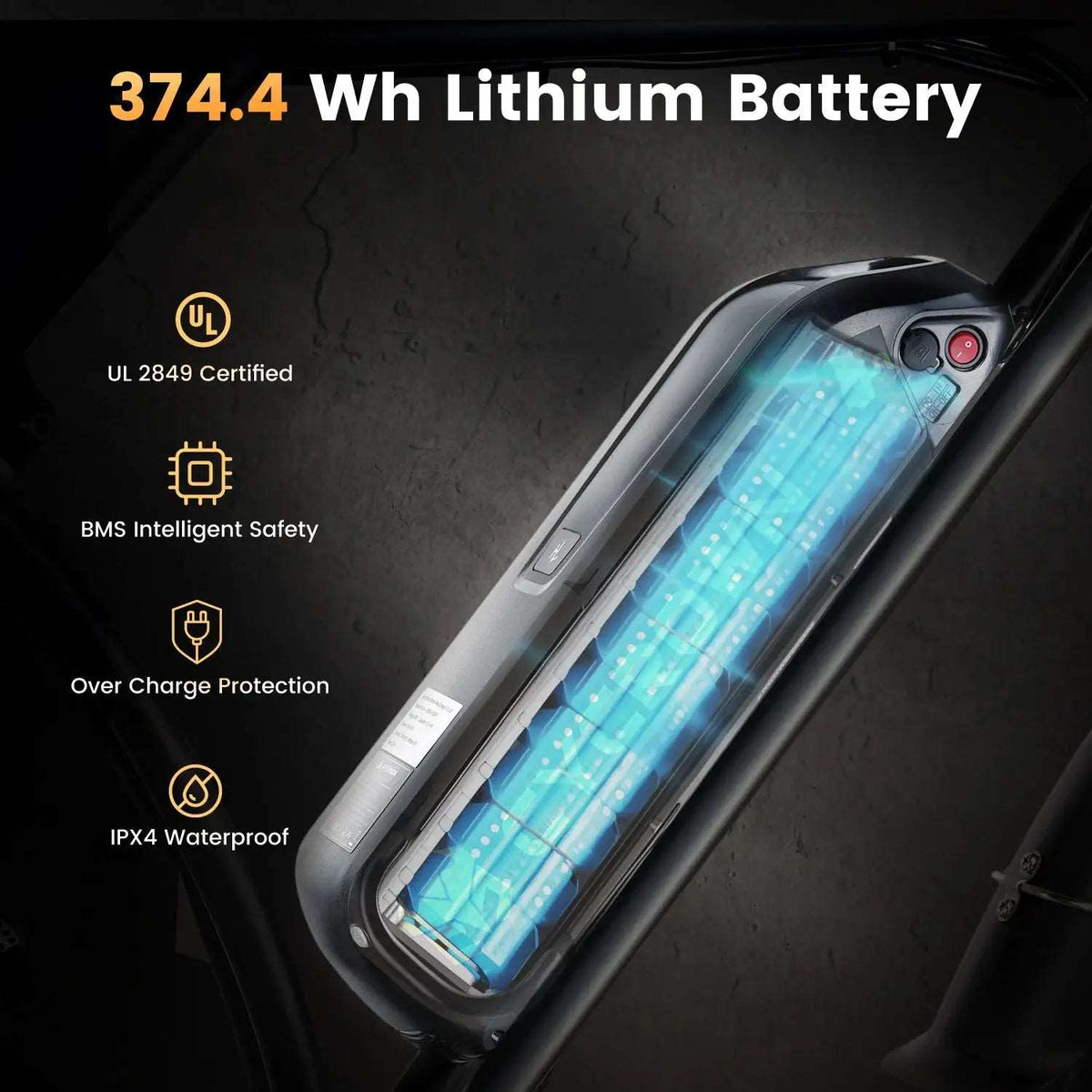 CycRun 750W Moped Style Electric Bike - Street Rides