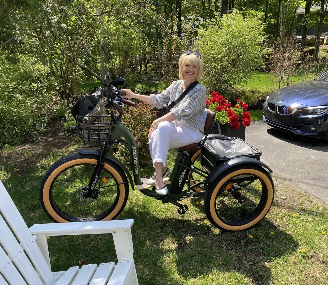 ADDMOTOR Grandtan II 750W Electric Tricycle for Adults – 48V 20AH, 85 Mile Range, Fat Tire 3-Wheel E-Trike for Seniors