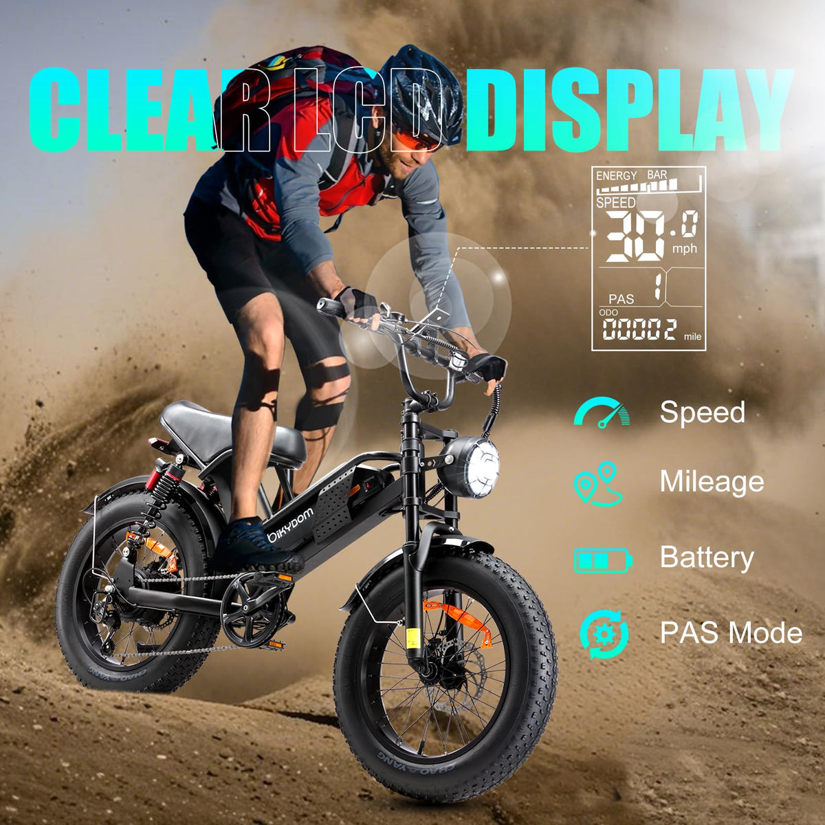 Jiu Haolong Electric Mountain Bike – 1000W All-Terrain E-Bike for Canada