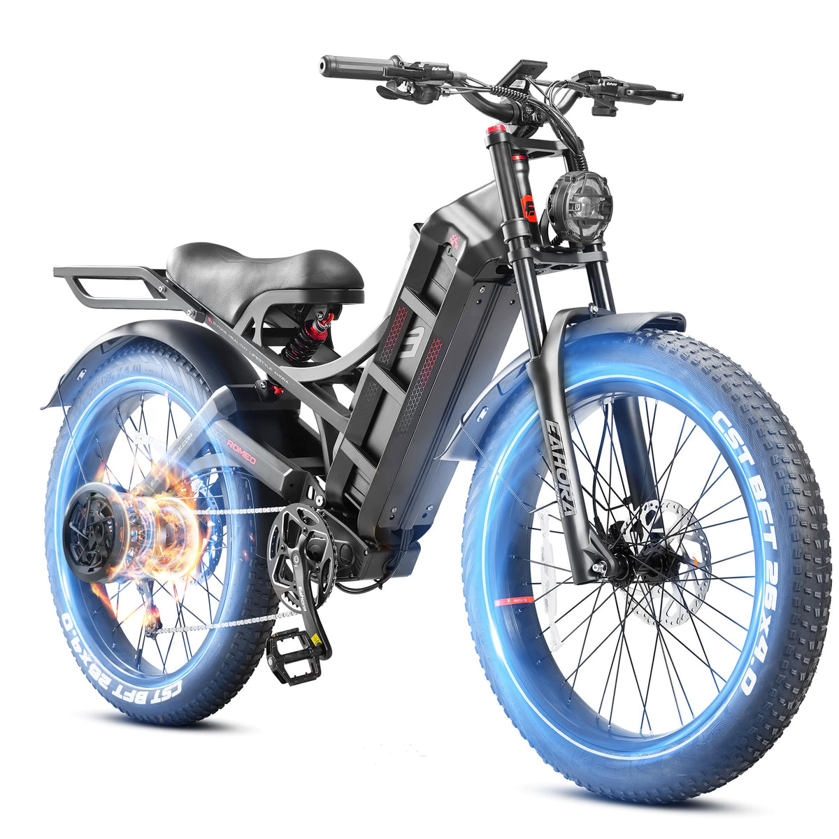 Eahora Romeo Pro Electric Bike – Long Range Fat Tire Canada