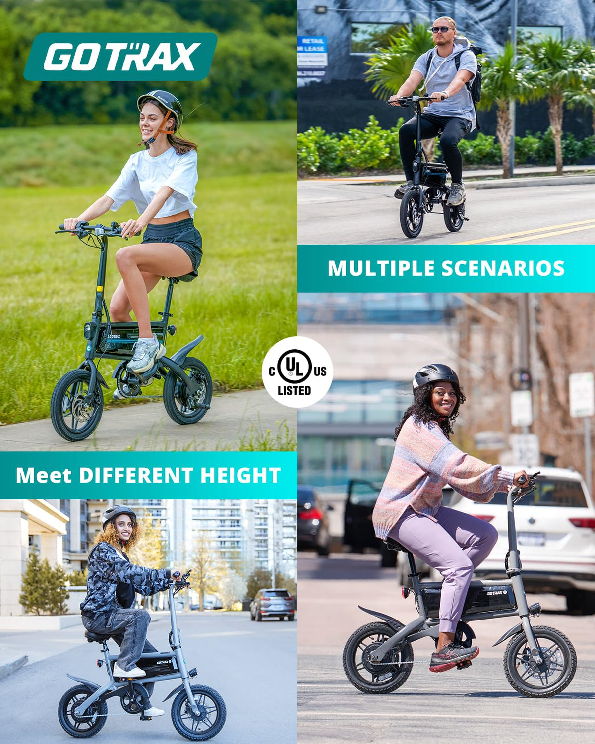Gotrax NANO Electric Bike – Compact Foldable E-Bike for Commuting &amp; City Travel | 15.5 Miles Range | Canada