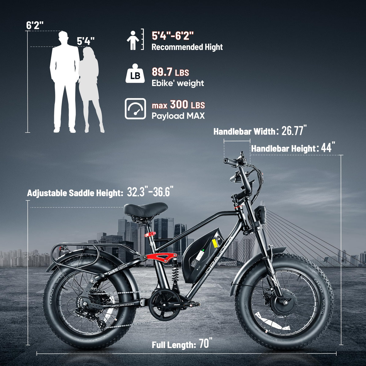 Eahora Luna Electric Bike 1000W Removable Battery Canada