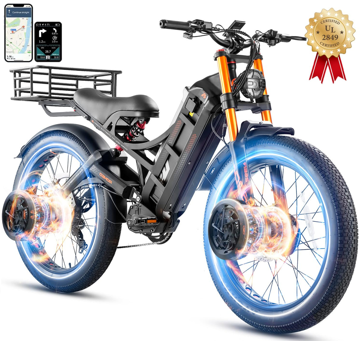 eAhora Romeo Pro Ⅲ Electric Bike Canada – Dual Motor, Long-Range Off-Road Power