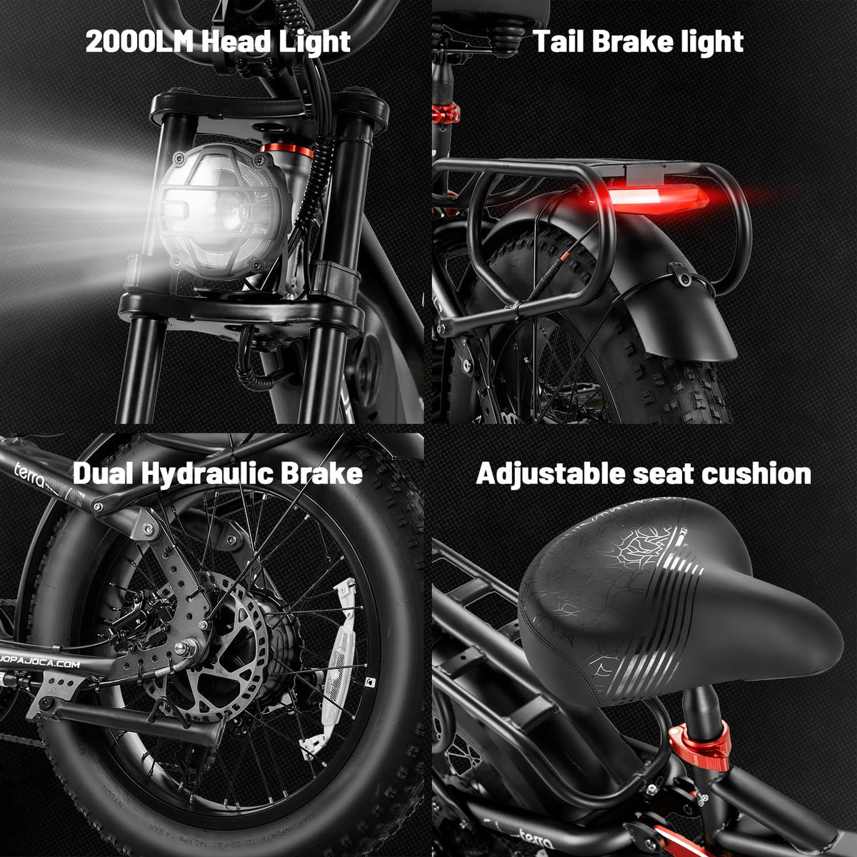 Eahora Luna Electric Bike 1000W Removable Battery Canada