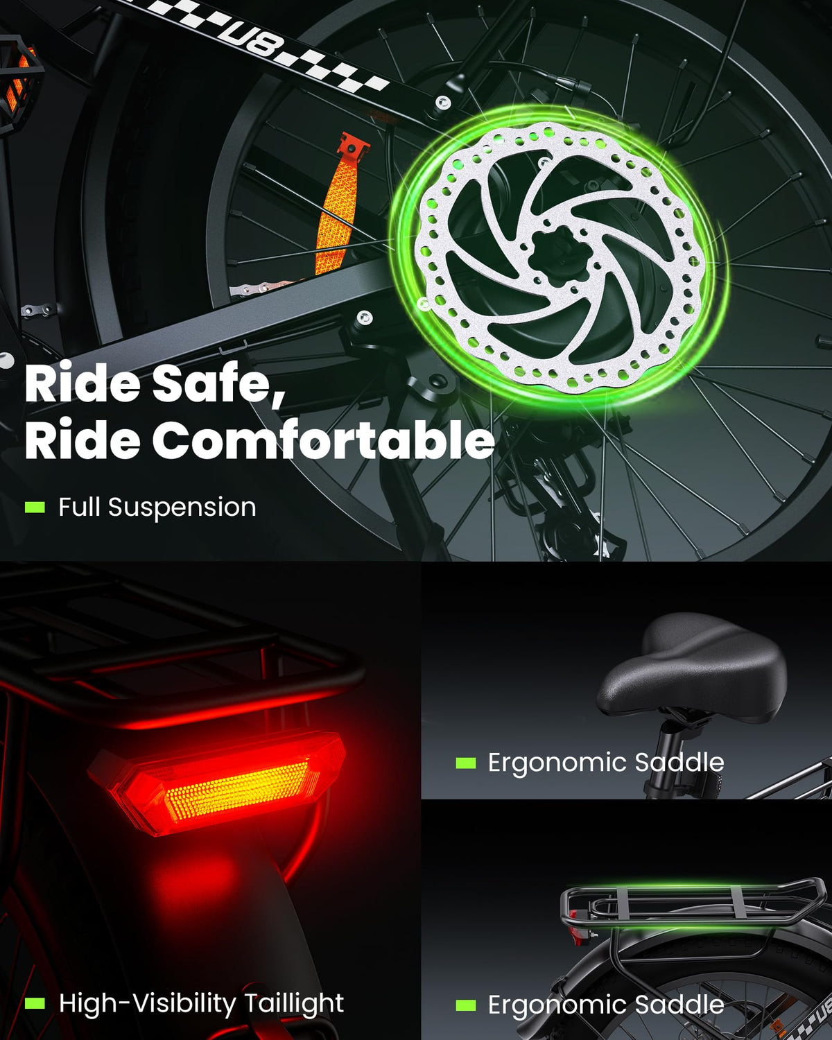 Rideplux Step-Through Electric Bike 500W Commuter Canada