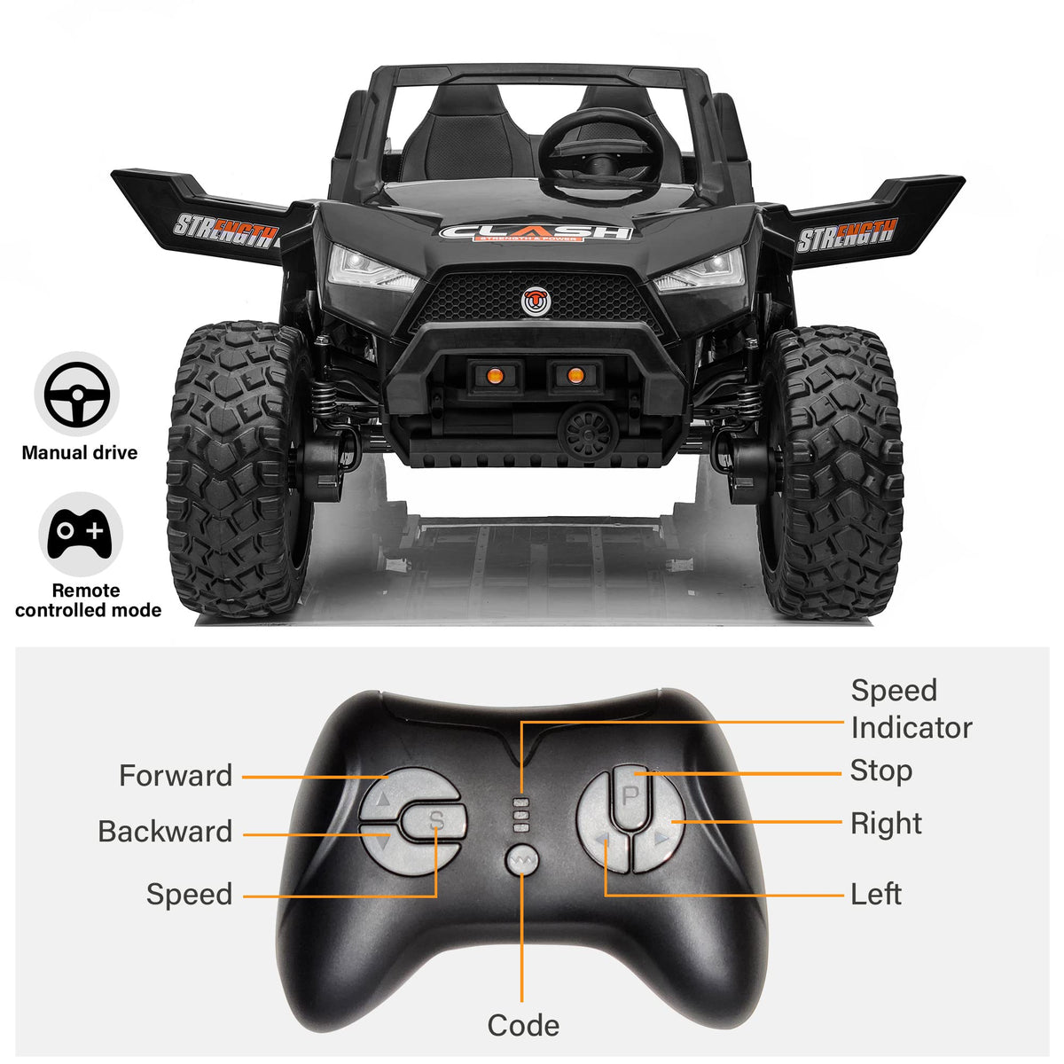 Voltz 24V Off-Road Ride-On Car for Kids Canada